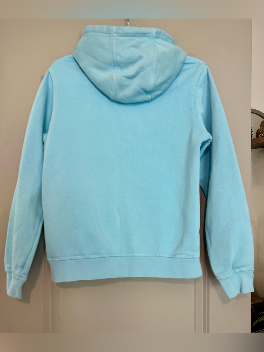 Nike Club Fleece Pullover Hoodie Light Blue Women’s Medium EUC - Picture 5 of 5